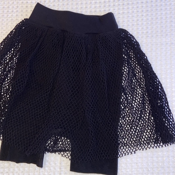NEW! FREE PEOPLE Intimately How High Cifra Mesh Skirt Bike Shorts Black XS/S - Picture 6 of 8